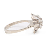 Anello vintage in oro bianco 14k con diamanti taglio brillante (0,60ctw), anni '60