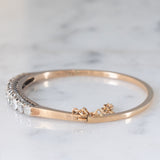 Braccialetto rigido antico in oro giallo 18K e argento con diamanti di taglio vecchia miniera (2ctw ca.), primi del ‘900