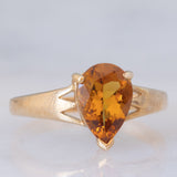 Anello da cocktail vintage in oro giallo 9K con scapolite (1.36ct ca.)