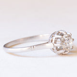 Solitario antico in platino con diamante di taglio brillante (0.59ct ca.), anni ‘30