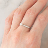 Anello vintage in oro bianco 14K con diamanti (0.34ctw ca.), anni ‘80