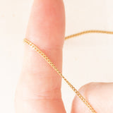 Catenina vintage con maglia ad anelline in oro giallo 18K