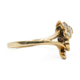 Anello vintage in oro giallo 14k con diamanti (0,60ctw), anni '70