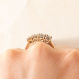 Veretta vintage in oro giallo 9K con topazi mistici (2ctw ca.), anni ‘90/anni ‘2000