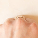 Anello da sigillo vintage in oro giallo 9K, anno 1992