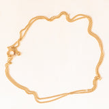 Catenina vintage con maglia ad anelline in oro giallo 18K