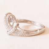 Anello vintage in oro bianco 9K con diamanti (0.25ctw ca.), anno 2009