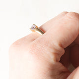 Anello vintage in oro giallo 9K con tanzaniti di taglio marquise (0.30ctw ca.)