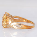 Anello vintage in oro giallo 9K con sfeni (1.52ctw)