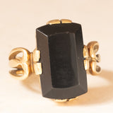 Anello antico in oro giallo 18K con onice, primi del ‘900