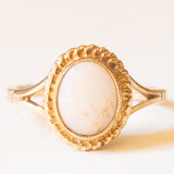 Anello da cocktail vintage in oro giallo 9K con opale (0.20ct ca.), anni ‘60