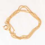Catenina vintage con maglia ad anelline in oro giallo 18K