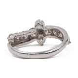 Anello vintage in platino 900 con diamanti (1ctw)