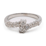 Anello contrarier vintage in platino con diamanti (0,50ctw)