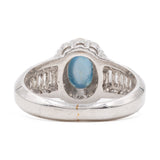 Anello in platino con alessandrite (1.56ct) e diamanti (0.71ctw), anni ‘80/‘90