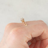 Anello a margherita in oro giallo 9K con diamanti (0.20ctw ca.), anno 1975