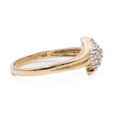 Anello vintage in oro giallo 9k con diamanti (0,12ctw)