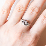 Anello Toi et Moi Art Nouveau in oro giallo 18K e argento con diamanti di taglio rosetta, anni ‘10/‘20