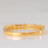 Veretta vintage in oro giallo 8K con topazi gialli (0.30ctw ca.)