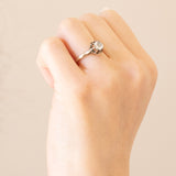 Solitario antico in oro 18K con diamante di taglio rosetta (0.50ct ca.), anni ‘20/‘30
