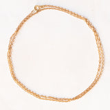 Catenina con maglia a rolò vintage in oro giallo 14K, anni ‘70