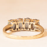 Veretta vintage in oro giallo 9K con topazi mistici (2ctw ca.), anni ‘90/anni ‘2000