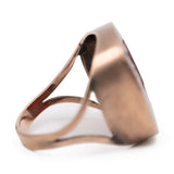 Anello antico in oro rosa 8k con corniola incisa, primi del '900