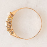 Veretta antica in oro giallo 9K con opali (0.20ctw ca.), anni ‘10/‘20