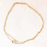 Catenina vintage con maglia a roló in oro giallo 18K