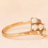 Anello vintage in oro giallo 9K con opali (0.35ctw ca.), anno 1981