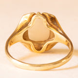 Anello vintage in oro giallo 14K con opale (1.20ct ca.), anni ‘70