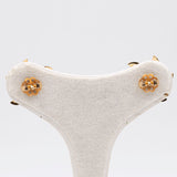 Orecchini vintage in oro giallo 18k con perle, anni '70