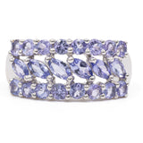 Anello in oro bianco 9k con tanzaniti (1,20ctw), Birmingham 2006