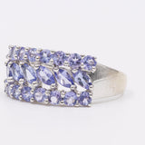 Anello in oro bianco 9k con tanzaniti (1,20ctw), Birmingham 2006