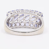 Anello in oro bianco 9k con tanzaniti (1,20ctw), Birmingham 2006