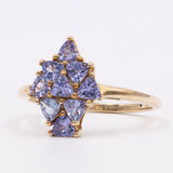 Anello in oro giallo 9k con tanzaniti (1,30ctw), 2014