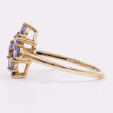 Anello in oro giallo 9k con tanzaniti (1,30ctw), 2014
