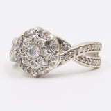 Anello in oro bianco 9k con diamanti (0,35ctw)