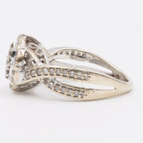 Anello in oro bianco 9k con diamanti (0,35ctw)