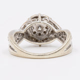 Anello in oro bianco 9k con diamanti (0,35ctw)