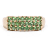 Anello vintage in oro giallo 14k con peridoti (0,94ctw)