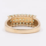 Anello vintage in oro giallo 14k con peridoti (0,94ctw)
