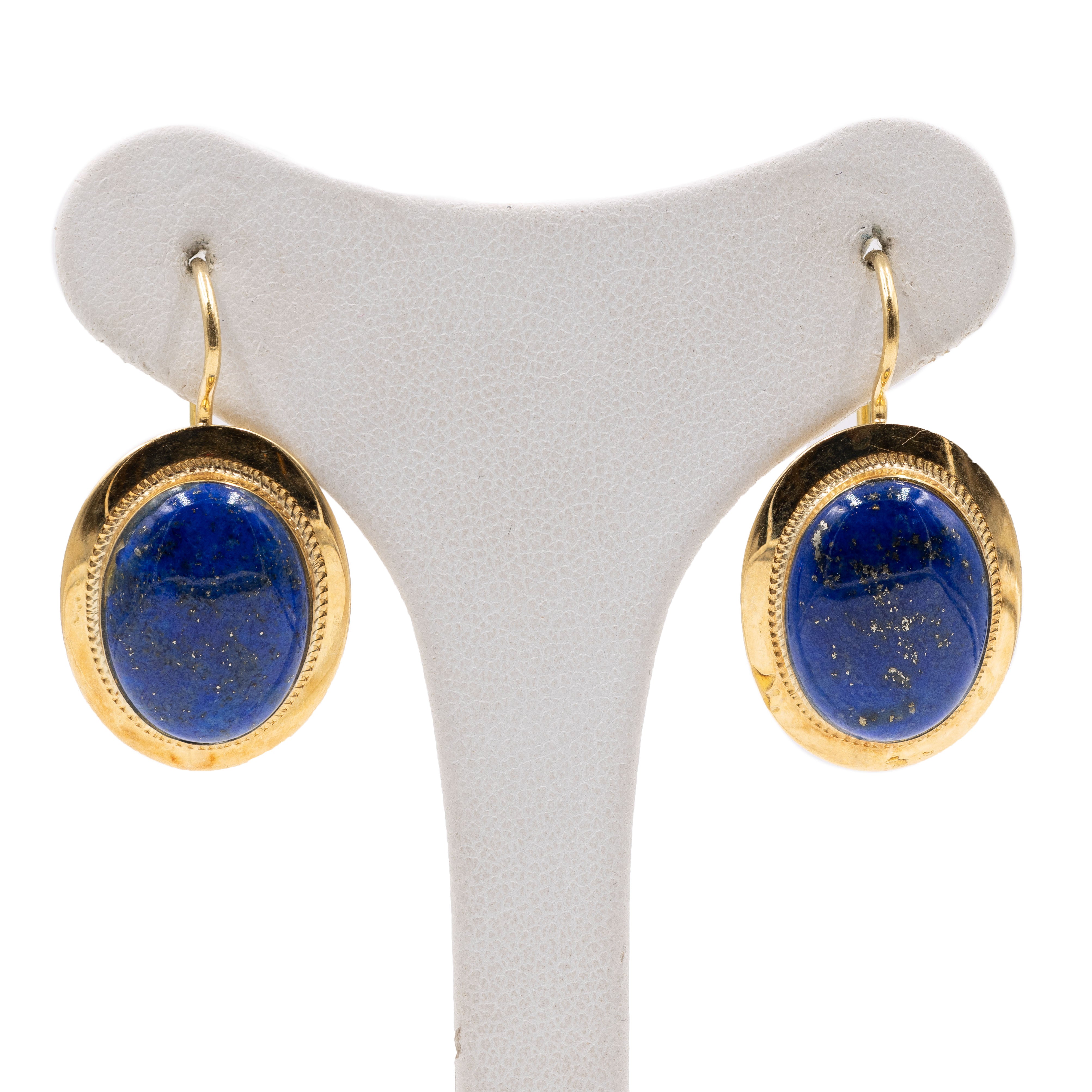 Orecchini in argento sterling con lapislazzuli: design con pietra preziosa a goccia - Italia