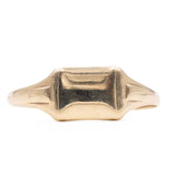 Anello vintage da sigillo in oro giallo 8K