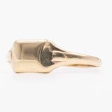 Anello vintage da sigillo in oro giallo 8K