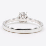 Anello solitario in oro bianco 18k con diamante taglio vecchio (0,41ct)