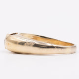 Anello vintage solitario in oro giallo 18k e diamante (0,55ct), anni '70