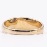 Anello vintage solitario in oro giallo 18k e diamante (0,55ct), anni '70