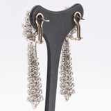 ORECCHINI PENDENTI VINTAGE IN ORO BIANCO 18K CON DIAMANTI (20.80CTW CA.), ANNI ‘60/‘70