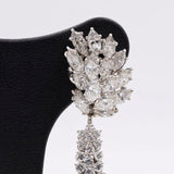 ORECCHINI PENDENTI VINTAGE IN ORO BIANCO 18K CON DIAMANTI (20.80CTW CA.), ANNI ‘60/‘70